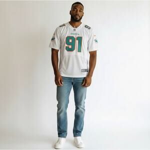NIKE Men's NFL On Field Miami Dolphins Cameron Wake Apparel Jersey Size